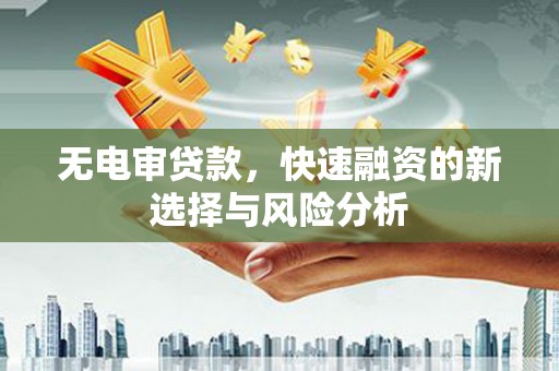 昌邑无电审贷款，快速融资的新选择与风险分析