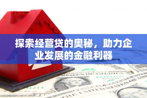 昌邑探索经营贷的奥秘，助力企业发展的金融利器