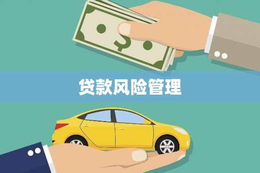 昌邑贷款风险管理