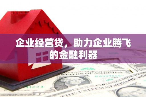 昌邑企业经营贷，助力企业腾飞的金融利器