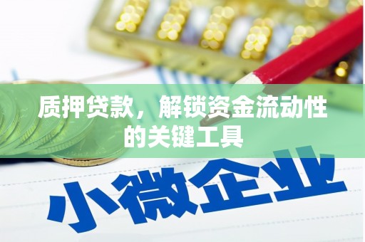 昌邑质押贷款，解锁资金流动性的关键工具