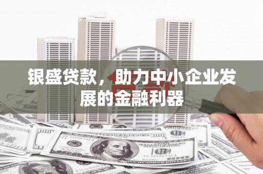 昌邑银盛贷款，助力中小企业发展的金融利器