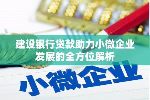 昌邑建设银行贷款助力小微企业发展的全方位解析