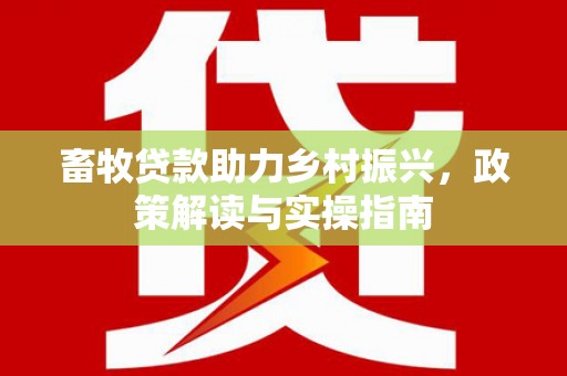 昌邑畜牧贷款助力乡村振兴，政策解读与实操指南